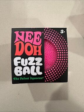 NeeDoh Fuzz Ball NWT Squishy Toy - Pink